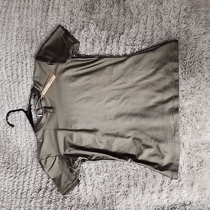 SKIMS Shine Jersey T-Shirt Grey Chalk Medium